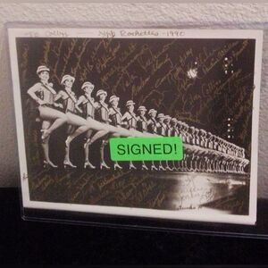 Vintage 1990 Radio City Rockettes Signed 8x10 Photo”
